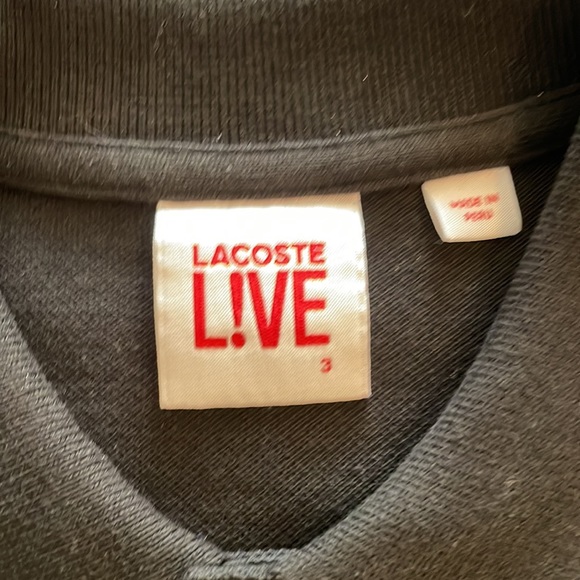 Lacoste polo black size small like new - Picture 2 of 4